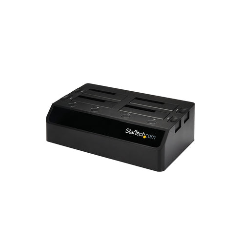 StarTech.com Base de Acoplamiento USB 3.0 de 4 Bahías SATA - Docking Station USB de Discos Duros o SSD SATA III de 2,5/3