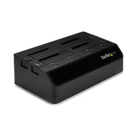 StarTech.com Base de Acoplamiento USB 3.0 de 4 Bahías SATA - Docking Station USB de Discos Duros o SSD SATA III de 2,5/3