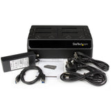 StarTech.com Base de Acoplamiento USB 3.0 de 4 Bahías SATA - Docking Station USB de Discos Duros o SSD SATA III de 2,5/3
