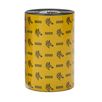 Zebra 6000 Wax Cinta Adhesiva 450 m 11 mm 24 pieza(s) Negro