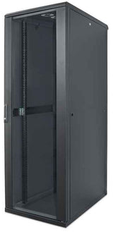 GABINETE INTELLINET 19" RACK CERRADO 22U PUERTA CRISTAL FLATPACK COLOR NEGRO
