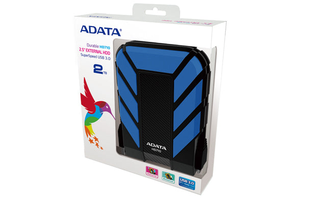 ADATA DashDrive HD710 2TB disco duro externo 5400 RPM 2.5" Micro-USB B 3.2 Gen 1 (3.1 Gen 1) Azul