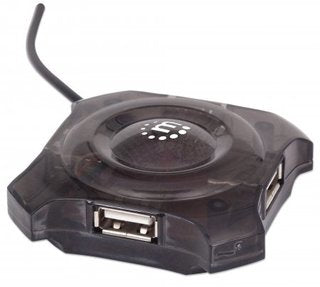Manhattan Mini Hub USB hubs de interfaz USB 2.0 4 4 12 Mbit/s