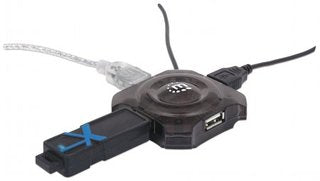 Manhattan Mini Hub USB hubs de interfaz USB 2.0 4 4 12 Mbit/s