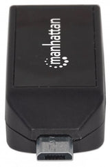 Manhattan Lector OTG de tarjetas con puerto USB 2.0. imPORT Link lector de tarjetas 480 Mbit/s Negro ABS sintéticos Si