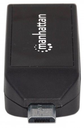 Manhattan Lector OTG de tarjetas con puerto USB 2.0. imPORT Link lector de tarjetas 480 Mbit/s Negro ABS sintéticos Si