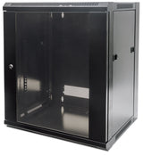 Intellinet Armoire réseau murale 19" (standard), 12U, profondeur 450 mm, noire, en kit, charge max. 60 kg, utilisab