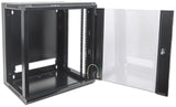Intellinet Armoire réseau murale 19" (standard), 12U, profondeur 600 mm, noire, en kit, charge max. 60 kg, utilisab