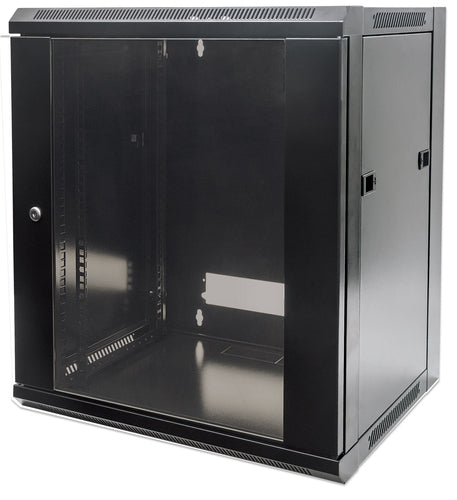 Intellinet Armoire réseau murale 19" (standard), 15U, profondeur 450 mm, noire, en kit, charge max. 60 kg, utilisab