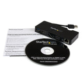StarTech.com Replicador de Puertos USB 3.0 de Viajes con HDMI o VGA - Docking Station para Portátil Laptop Alámbrico USB 3.2 Gen 1 (3.1 Gen 1) Type-A 1 1
