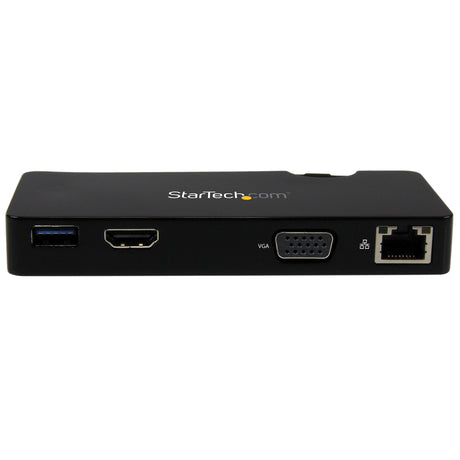 StarTech.com Replicador de Puertos USB 3.0 de Viajes con HDMI o VGA - Docking Station para Portátil Laptop Alámbrico USB 3.2 Gen 1 (3.1 Gen 1) Type-A 1 1