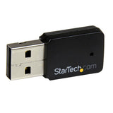 StarTech.com Mini Adaptador de Red USB 2.0 Inalámbrico Wireless-AC de Banda Doble AC600 - Wifi 802.11ac 1T1R tarjetas de red Inalámbrico USB WLAN 1