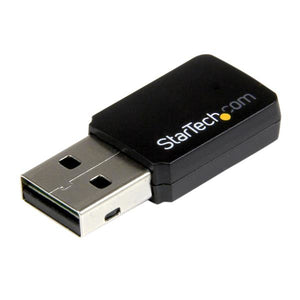 StarTech.com Mini Adaptador de Red USB 2.0 Inalámbrico Wireless-AC de Banda Doble AC600 - Wifi 802.11ac 1T1R tarjetas de red Inalámbrico USB WLAN 1