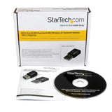 StarTech.com Mini Adaptador de Red USB 2.0 Inalámbrico Wireless-AC de Banda Doble AC600 - Wifi 802.11ac 1T1R tarjetas de red Inalámbrico USB WLAN 1