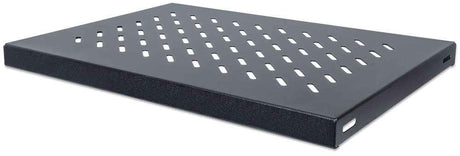 CHAROLA GABINETE 19", 1U, FIJA, 35CM, VENTILADA, 50KG
