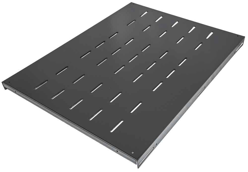 Intellinet Étagère fixe renforcée 19", 1U, profondeur 600 mm, charge max. 100 kg, noire, garantie trois ans Rack Cajón m