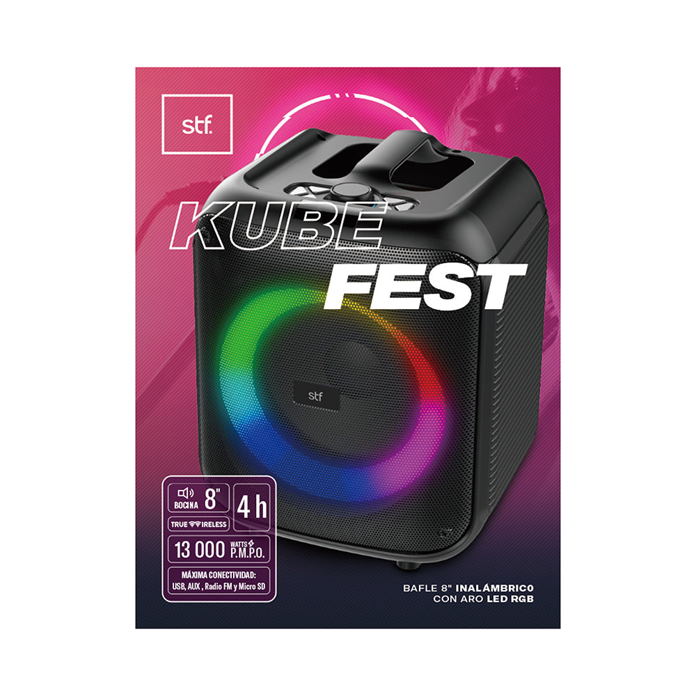 STF ST-S01683 altavoz portátil y para fiesta Altavoz de fiesta Negro 26 W, 13000 W, Inalámbrico