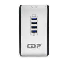 CDP R2CU-AVR1008 1000VA/500W AVR, 8 Salidas, 175 Julios, 4 Puertos USB, 120 Vac Regulador de Voltaje 92 - 144 V 50/60 Hz 6 A 120 V