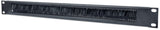 Intellinet Panneau passe-câbles 19", 1U, avec brosse, noir Accesorios para rack Negro Acero 48,3 cm