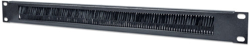 Intellinet Panneau passe-câbles 19", 1U, avec brosse, noir Accesorios para rack Negro Acero 48,3 cm