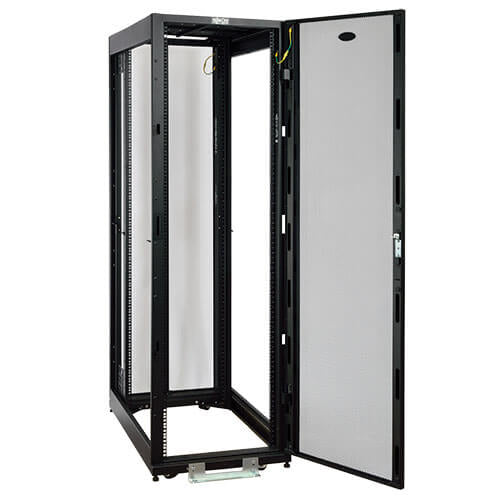 Tripp Lite SR2400 Gabinete de Profundidad Estándar SmartRack Serie Value de 42U, Capacidad de 1088 kg [2400 lb] con puer