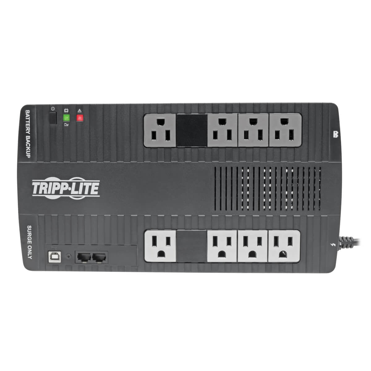 Tripp Lite AVR650UM UPS Interactivo de 650VA 325W - 8 Tomacorrientes NEMA 5-15R, AVR, 120V, 50/60Hz, USB, Instalación en