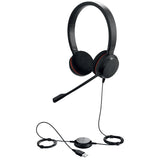 Jabra Evolve 20 Auriculares Alámbrico Diadema Oficina/Centro de llamadas USB tipo A Negro, 150 - 7000 Hz, 171 g