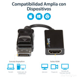 StarTech.com Adaptador Conversor DisplayPort a HDMI - 4K 60Hz Cable Derecho Derecho 0,215 m DisplayPort