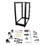StarTech.com Rack 25U Móvil de Marco Abierto de 4 Columnas para Servidores - Rack de Cuatro Columnas 19 Pulgadas para Eq