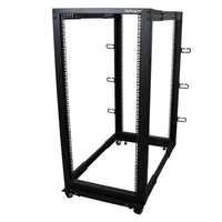 StarTech.com Rack 25U Móvil de Marco Abierto de 4 Columnas para Servidores - Rack de Cuatro Columnas 19 Pulgadas para Eq