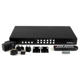 StarTech.com Switch Conmutador Matrix HDMI 4x4 con Multivisor Videowall o Imagen e Imagen PAP conmutadores de vídeo HDMI 8 4 4