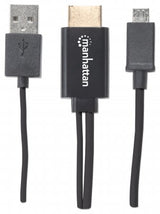 Manhattan Cable MHL Micro USB a HDMI 151498, 1080p, USB, Compatible