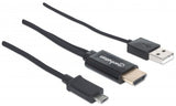 Manhattan 151498 Cable Derecho Derecho 1,5 m HDMI tipo A (Estándar)