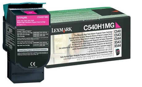 Lexmark C540H1MG cartucho de tóner 1 pieza(s) Original Magenta, 2000 páginas