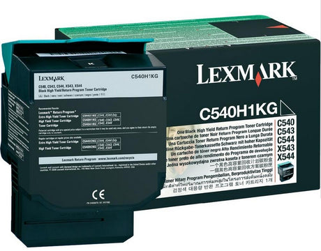 Lexmark C540H1KG cartucho de tóner 1 pieza(s) Original Negro, 2500 páginas