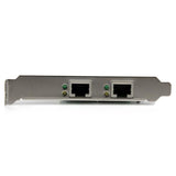 StarTech.com Adaptador Tarjeta de Red NIC PCI Express PCI-E de 2 Puertos Gigabit Ethernet RJ45, Interno, Alámbrico, 2000 Mbit/s