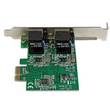 StarTech.com Adaptador Tarjeta de Red NIC PCI Express PCI-E de 2 Puertos Gigabit Ethernet RJ45, Interno, Alámbrico, 2000 Mbit/s