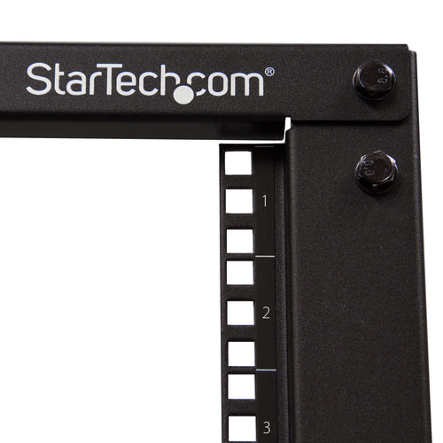 StarTech.com Rack 12U Móvil de Marco Abierto de 4 Columnas para Servidores - Rack de Cuatro Columnas de 19 Pulgadas para