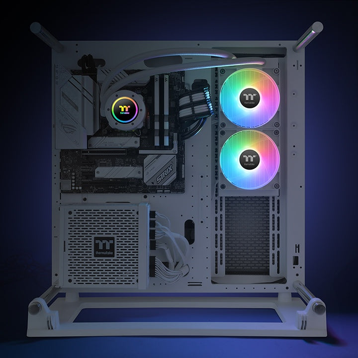 Thermaltake TH240 V2 ARGB Procesador Kit de enfriamiento líquido 24 cm Blanco 1 pieza(s)