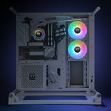 Thermaltake TH240 V2 ARGB Procesador Kit de enfriamiento líquido 24 cm Blanco 1 pieza(s)