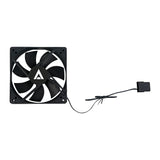 Acteck POLAR EG VG120 Gabinete de la computadora Ventilador 8 cm Negro 1 pieza(s), 1200 RPM