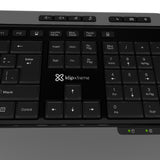 Klip Xtreme Magnifik teclado Ratón incluido Universal RF inalámbrico QWERTY Negro, Gris, Tamaño completo (100%)