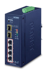 PLANET IGS-624HPT switch No administrado Gigabit Ethernet (10/100/1000) Energía sobre Ethernet (PoE) Azul