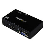 StarTech.com Switch Conversor 2x1 VGA + HDMI a HDMI con Conmutado Prioritario y Automático - Selector 1080p Conmutadores