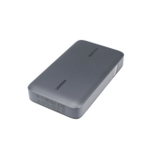 Power Bank de 20000mAh | 3 Salidas 100W Max. | USB-A + 2 USB-C | PD 3.0 | QC3.0 | FCP | SCP | Pantalla Inteligente | Carcasa Ignifuga | Color Gris | Incluye Cable USB de 50cm | Carga tu Laptop de Manera Segura.