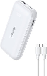 25189 - Ugreen 10000mAh Two-way Fast Charging Powerbank White