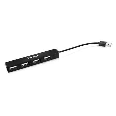Vorago HU-100 hub de interfaz 480 Mbit/s Negro