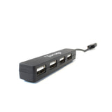 Vorago HU-100 nodo concentrador 480 Mbit/s Negro, USB 2.0, Windows 7 Home Basic, Windows 7 Home Basic x64