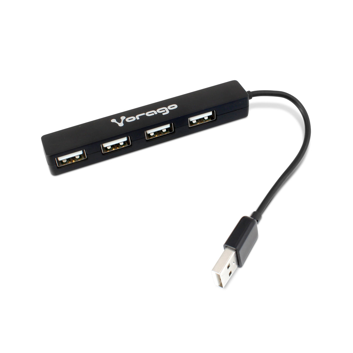 Vorago HU-100 nodo concentrador 480 Mbit/s Negro, USB 2.0, Windows 7 Home Basic, Windows 7 Home Basic x64