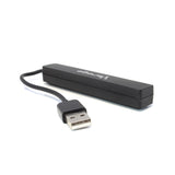 Vorago HU-100 hub de interfaz 480 Mbit/s Negro